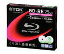 【送料無料】TDK 録画用ブルーレイディスク 25GB BD-RE(繰り返し録画用) 2X ホワイトワイドプリンタブル