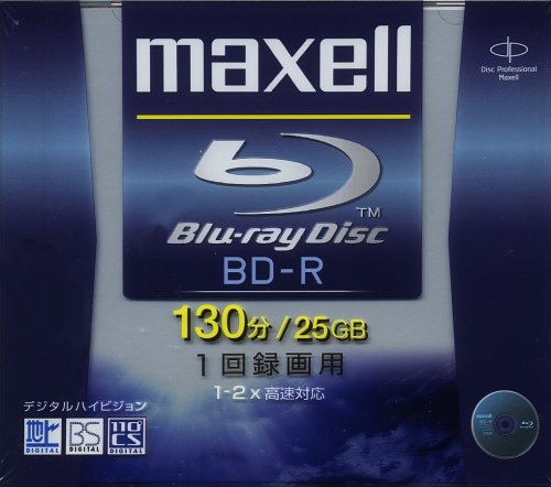 【送料無料】maxell 録画用 1-2倍速対応ブルーレイディスク 片面1層 追記型 130分 1P ...