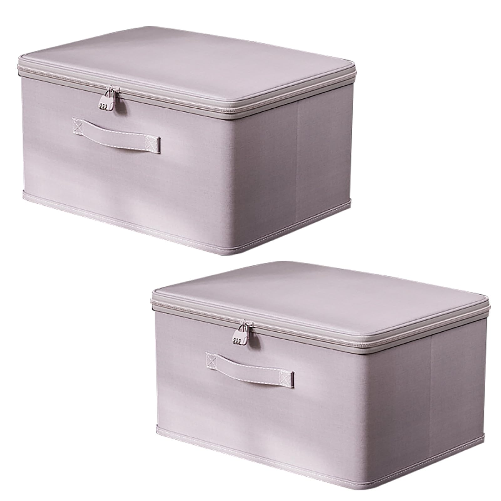 【送料無料】CAWKAY 鍵付き収納ボックス ダイヤル錠 収納ケース 大容量 折りたたみ 水洗いOK 衣類 収納..