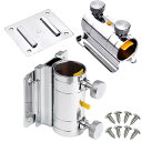 【送料無料】akindou ポール パラソルホルダー ロッドホルダー 竿受け 2個セット ロッドのキズ防止 保護パッド機能付き 釣り竿 さお 色:シルバー、サイ...