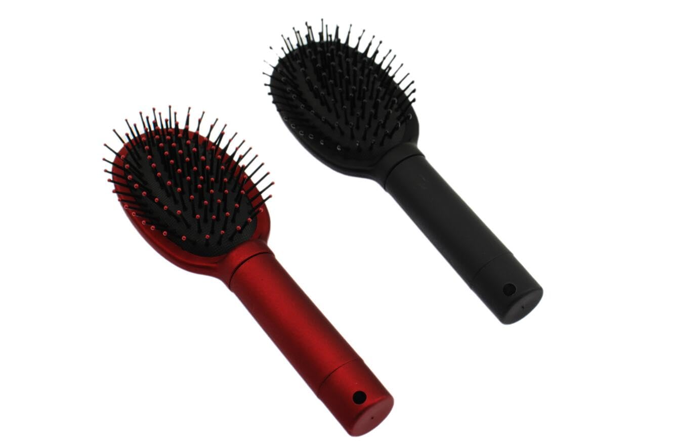 【送料無料】speed mao ブラシ型 小物 収納 シークレットボックス 赤 黒 2個 セット 色：レッド