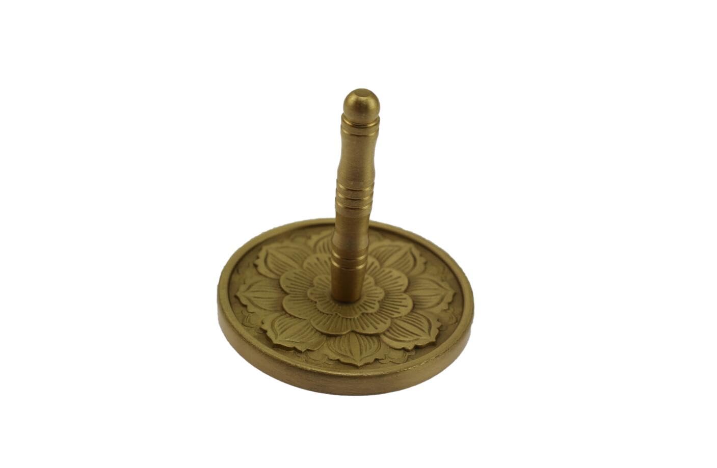 【送料無料】speed mao 香炉用品 灰押さえ 香道具 パウダープレス ゴールド 5cm