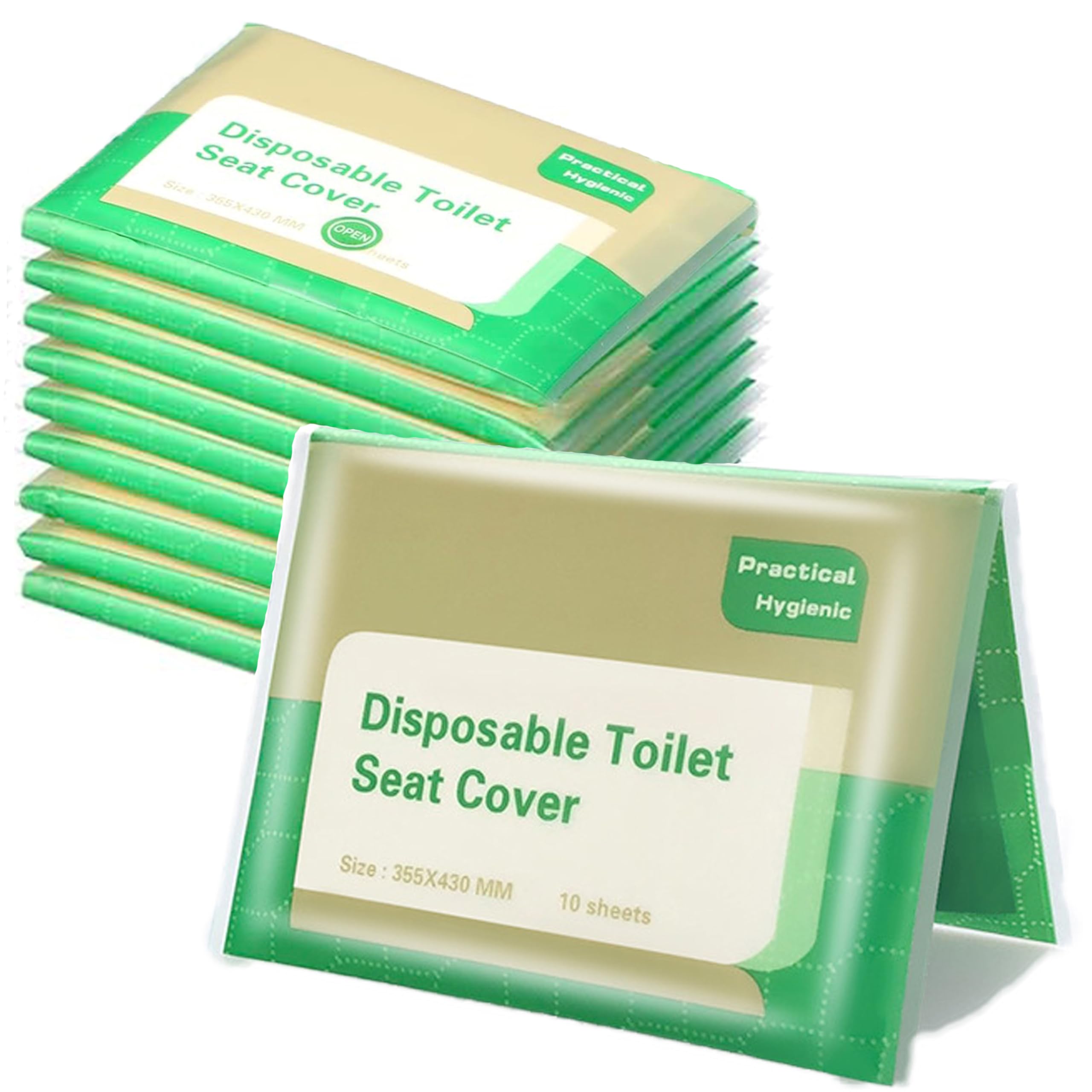 【送料無料】akindou 携帯用 便座シート 使い捨て 流せるトイレシート 災害 公衆トイレ 衛生的 色：グ..