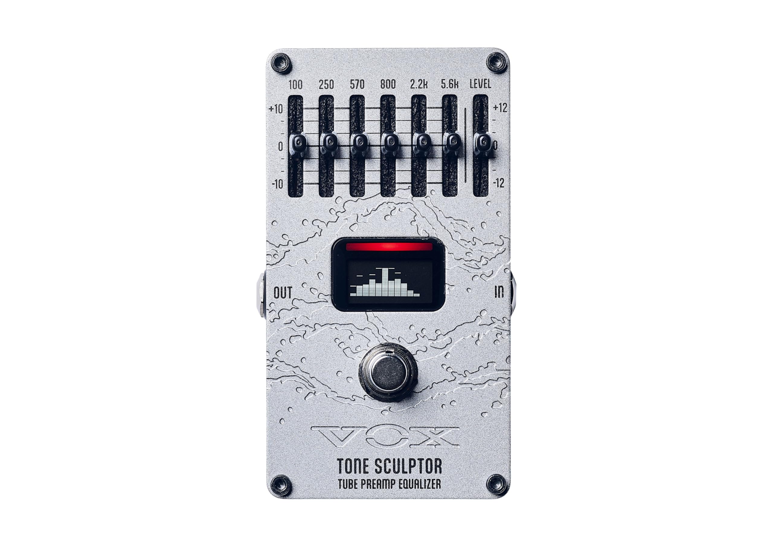 商品情報商品の説明主な仕様 接続端子：Input 端子、Output 端子、DC9V 端子 電源：9V アルカリ乾電池（6F22/6LR62）×1 または AC アダプター 電池寿命: 3 hours 寸法(W x D x H)：72mm x 120mm x 54mm（突起物を含む） 重量：300g アクセサリー（別売り）：AC アダプタ KA181(9V)主な仕様 プリアンプ部に Nutube を搭載し、音楽的な歪みを加えるグラフィック・イコライザー。次世代真空管 Nutube を搭載、真空管らしい有機的なサウンド。積極的な音作りのために周波数帯域を設定し、一般的なグラフィック・イコライザーよりも Q 幅を広くすることによって効果が出やすくなっています。細かい調整がしやすいように、センタークリックはあえて設けておりません。新たに専用のバッファー回路を開発。エフェクト・オフ時にはバッファード・バイパスでありながら、3m のシールドをアンプに直接プラグインした時のような、自然なレスポンスと軽やかな弾き心地を実現