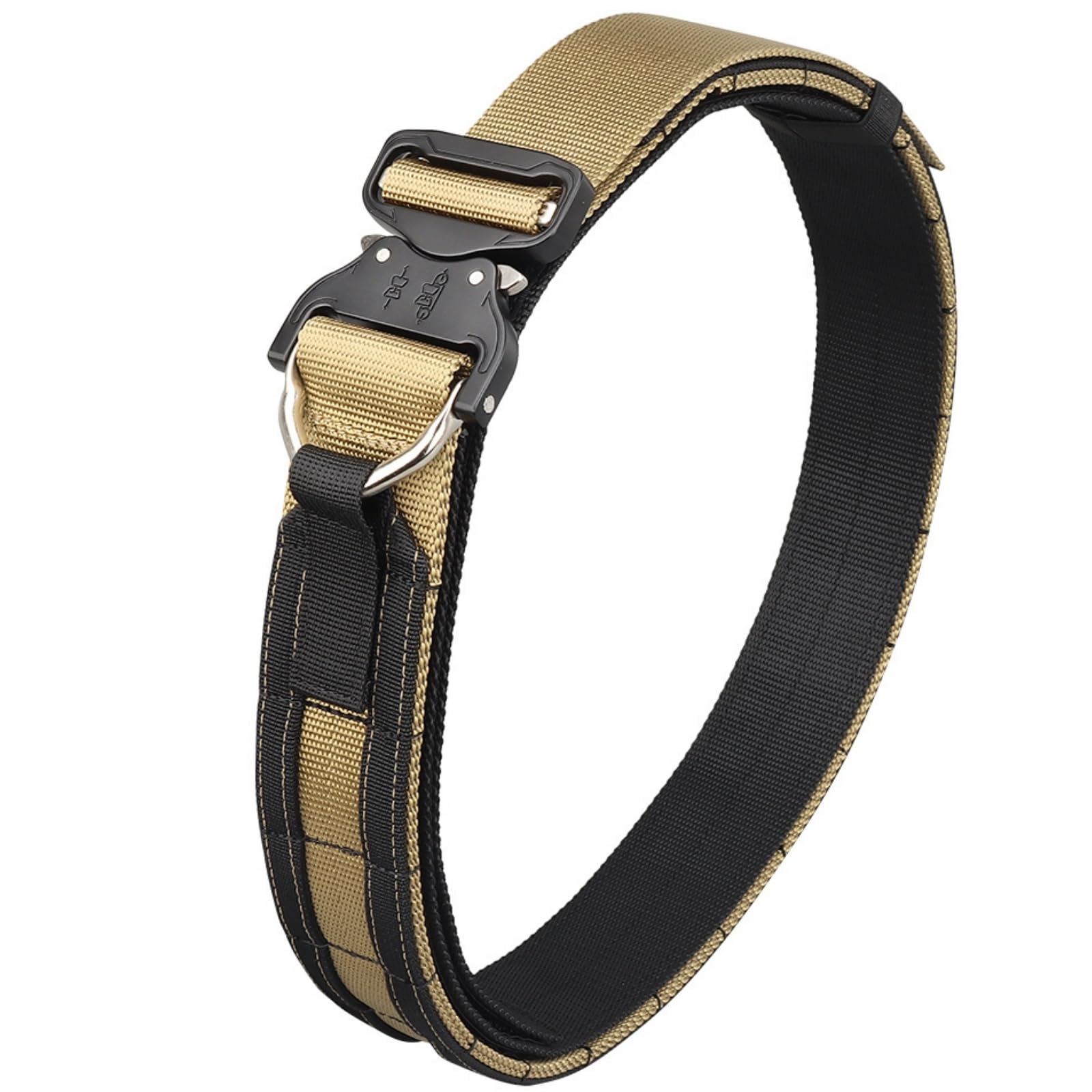 【送料無料】[MILQUEST] タクティカルベルト 『ズレない2重巻き』 メタル製 コブラバックル モールベル..