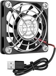 【送料無料】ファン 60mm 静音 USB 扇風機 小型 クーラー 冷却 6cm DC 5V 冷却ファン60mmx60mmx10mm 色..