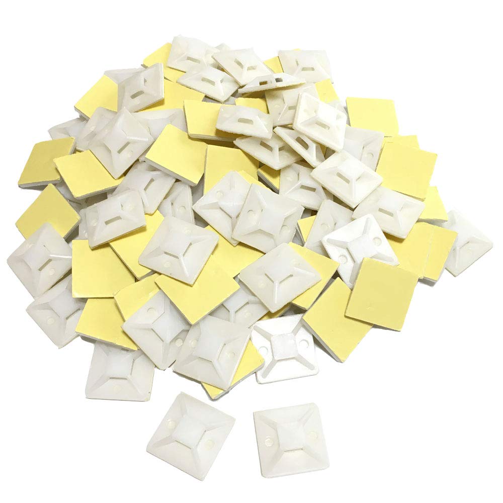 【送料無料】RedBeryl 選べる 結束バンド 用 タイ マウントベース 粘着テープ付 インシュロック 配線 ..