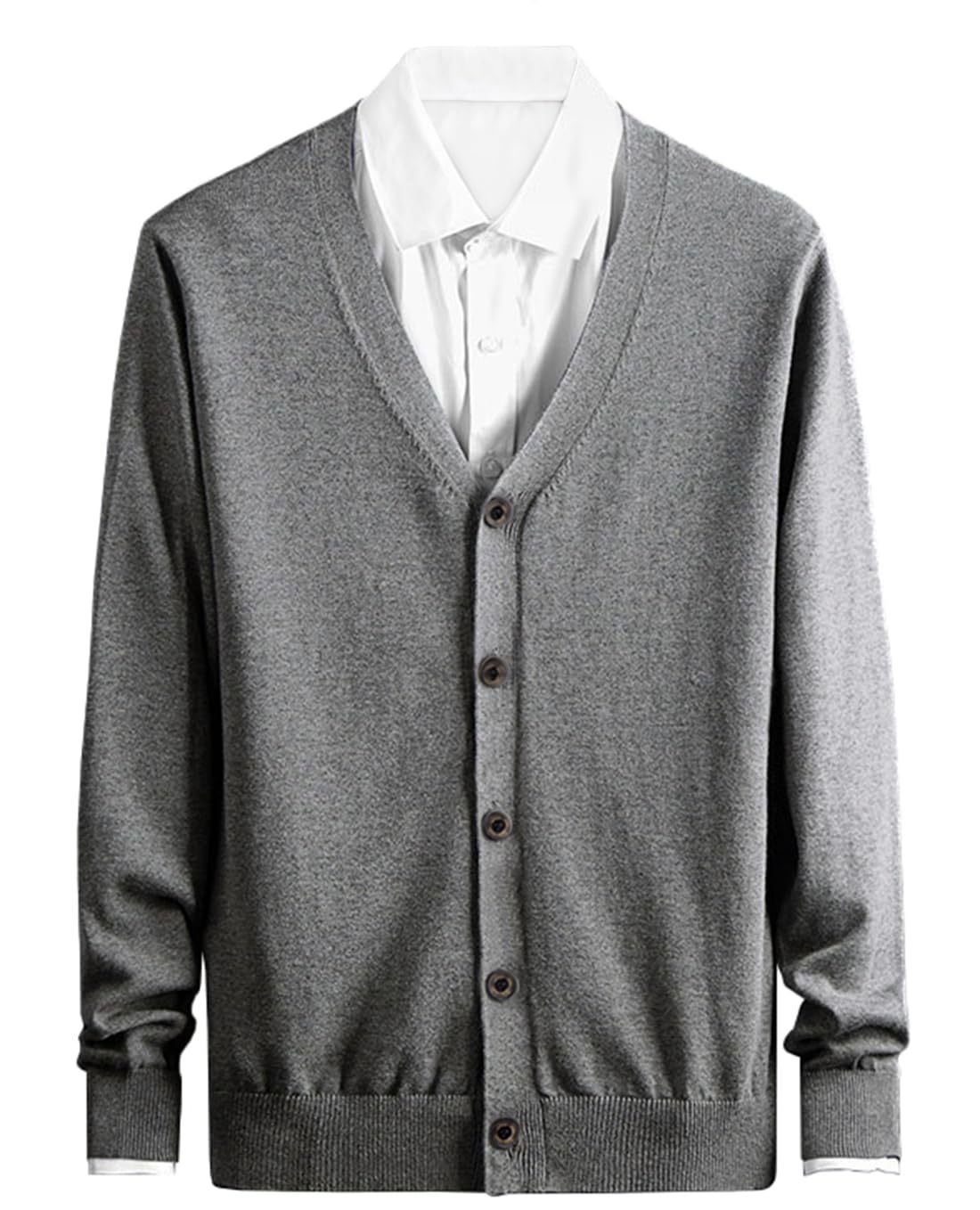 【送料無料】[OKJCON] カーディガン メンズ セーター vネック 無地 ニット 綿 秋 おしゃれ カジュアル ..