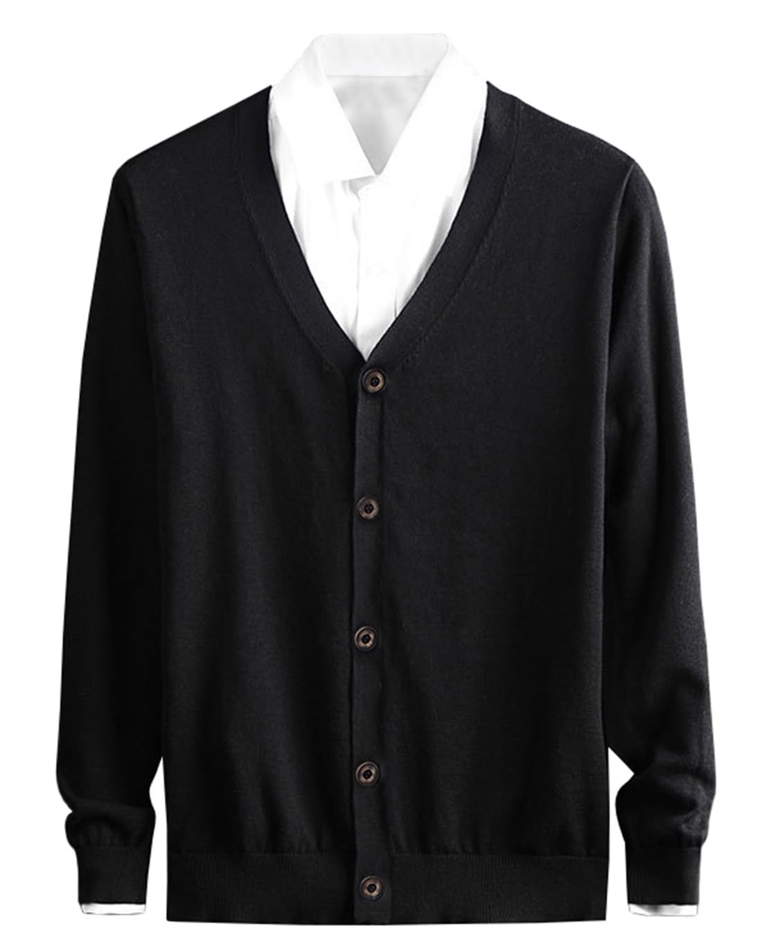 【送料無料】[OKJCON] カーディガン メンズ セーター vネック 無地 ニット 綿 秋 おしゃれ カジュアル ..