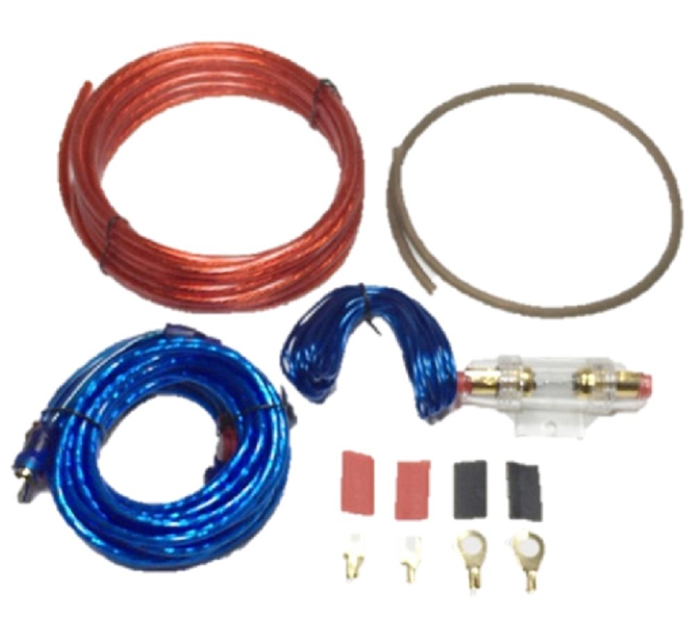 【送料無料】オーディオ パワー ケーブル 8ゲージ ハイパワー アンプ 配線 キット ウーハー 大音量 重低音