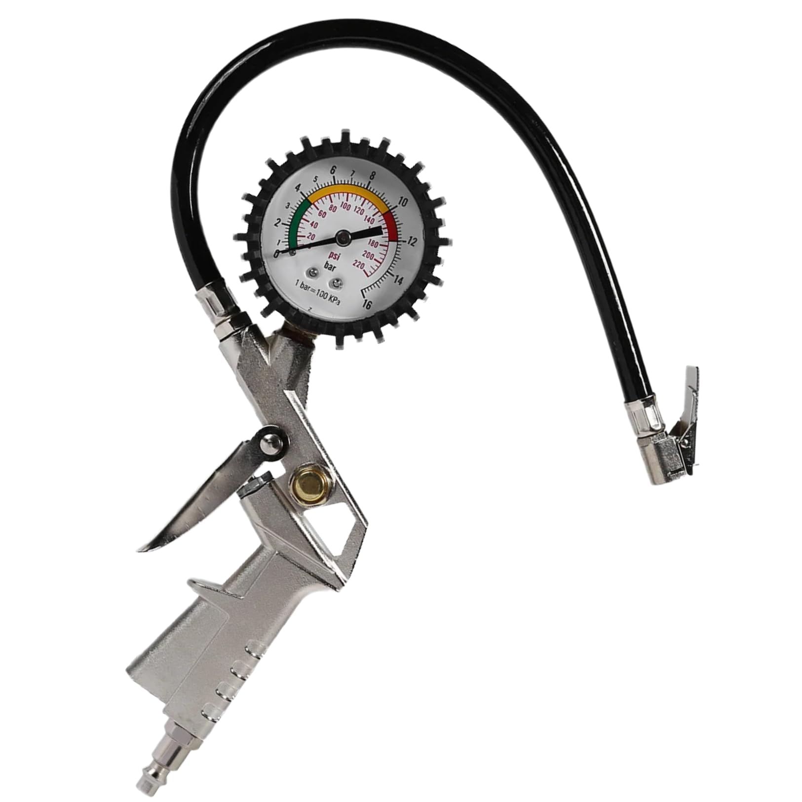 【送料無料】PLEAVIT タイヤチャック 空気入れ エアーゲージ タイヤゲージ エアーチャック 空気圧チェ..