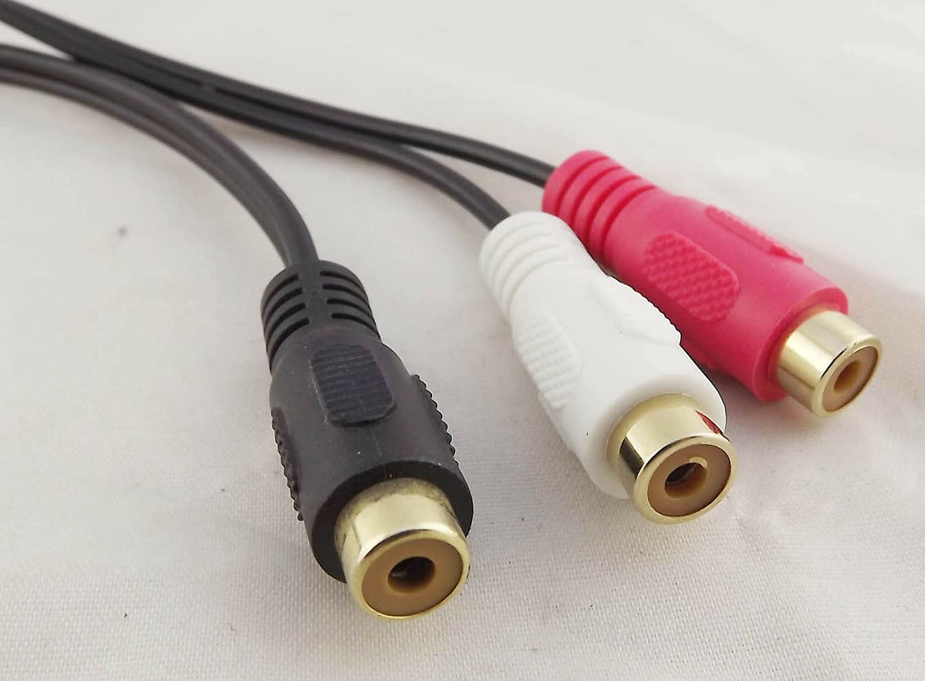 【送料無料】Sound Wave【 RCA ケーブル 1RCAメス to 2RCAメス Y型RCA オーディオケーブル モノラル からステレオ へ変換 サブウーファー対応 金メッキ 赤白 24cm 】 オーディオケーブル 分配 変換ケーブル RCA メス to 2RCA メス 分岐コード 金メ 色：1本、サイズ：1本
