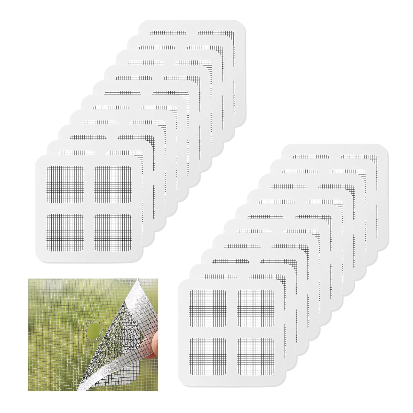 【送料無料】DreaModes 網戸補修テープ 網戸パッチ 網戸補修シート 両面粘着テープ 枠用 ポ ...