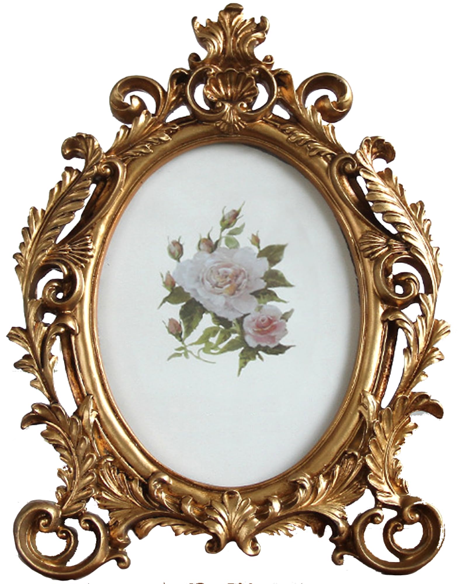 【送料無料】elrinrin フォトフレーム 写真立て アンティーク風 写真入れ卓上 飾り ポストカード サイズ フォトスタンド (A) サイズ：ハガキ, ハガキ