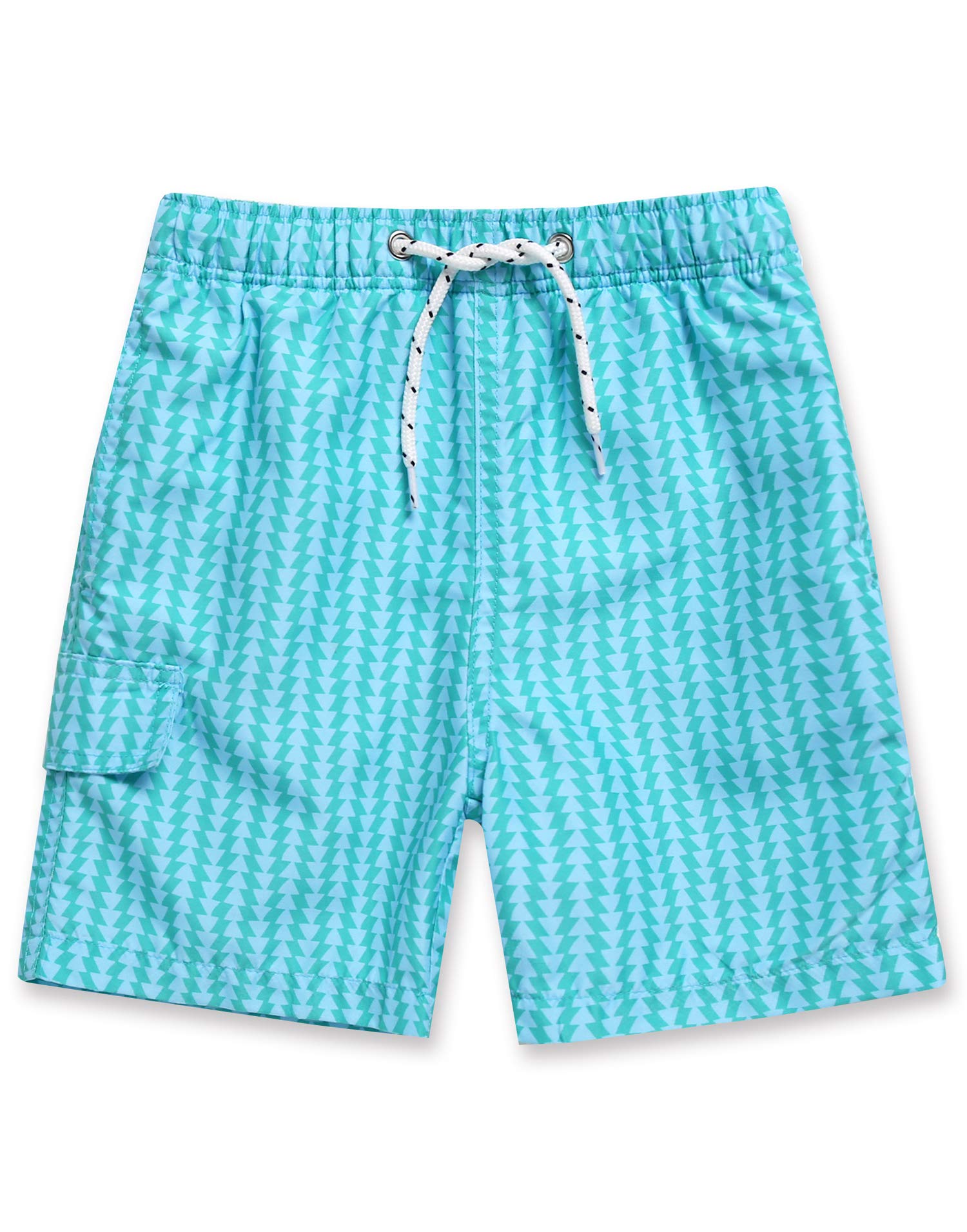 【送料無料】[Vaenait Baby] 6ヶ月~7歳 乾きやすい水着 調節可能紐付き ベビー キッズ ボーイズ 男の子 スイムパンツ 水着 キッズ 海水パンツ サーフパンツ UVカット 短パン ジュニア 男の子 子供用 メッシュ付き水着 色：ミント、サイズ：100