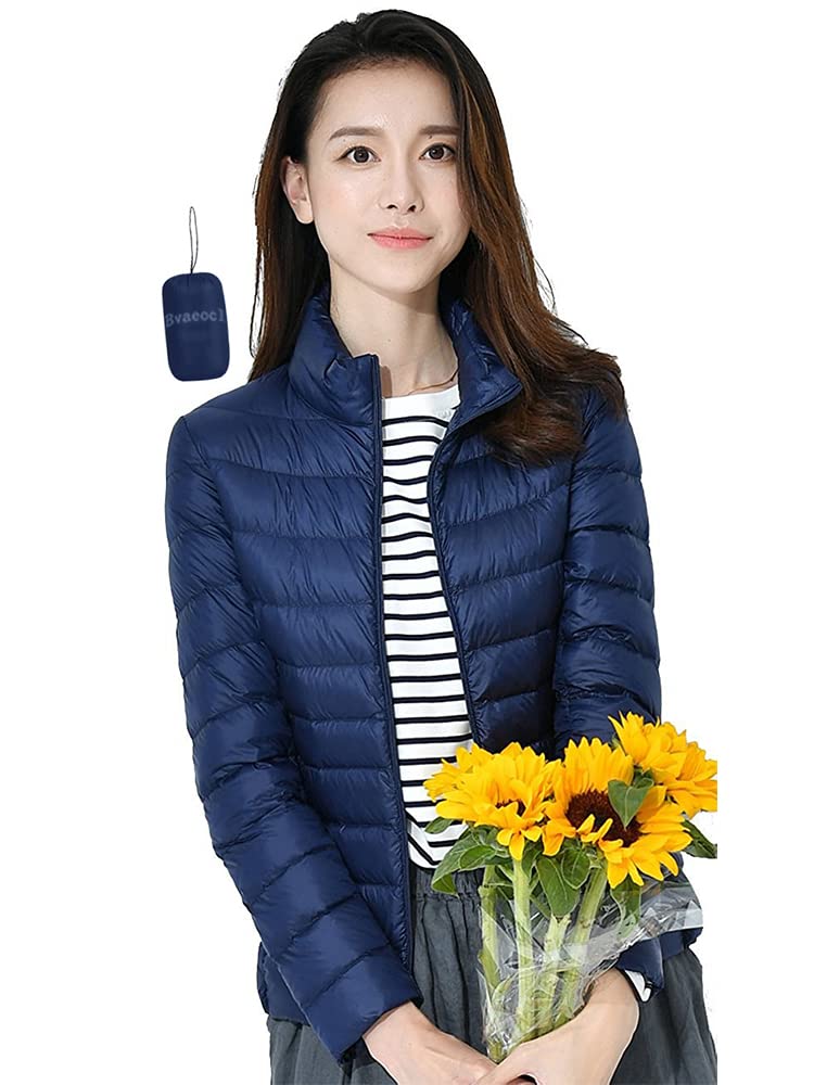 【送料無料】Bvaeocl ダウンジャケット レディース ウルトラライト ダウン コート ライトダウン 軽量 防風 防寒 暖かい 収納袋付き 秋冬 BV48 色...