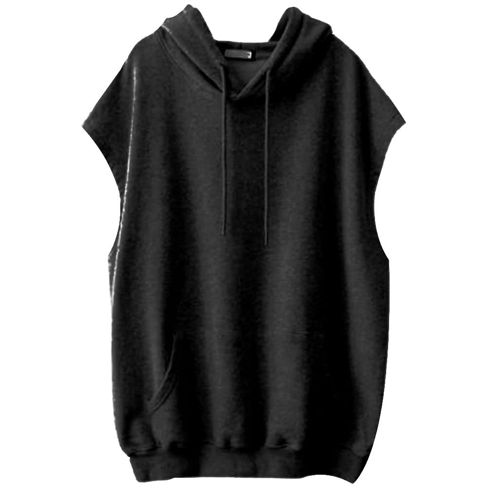 【送料無料】Bvaeocl フード付きベスト レディース 袖なし トレーナー スポーツウェア 体型カバー シンプル 無地 通勤 トップス カジュアル 大きいサイ...