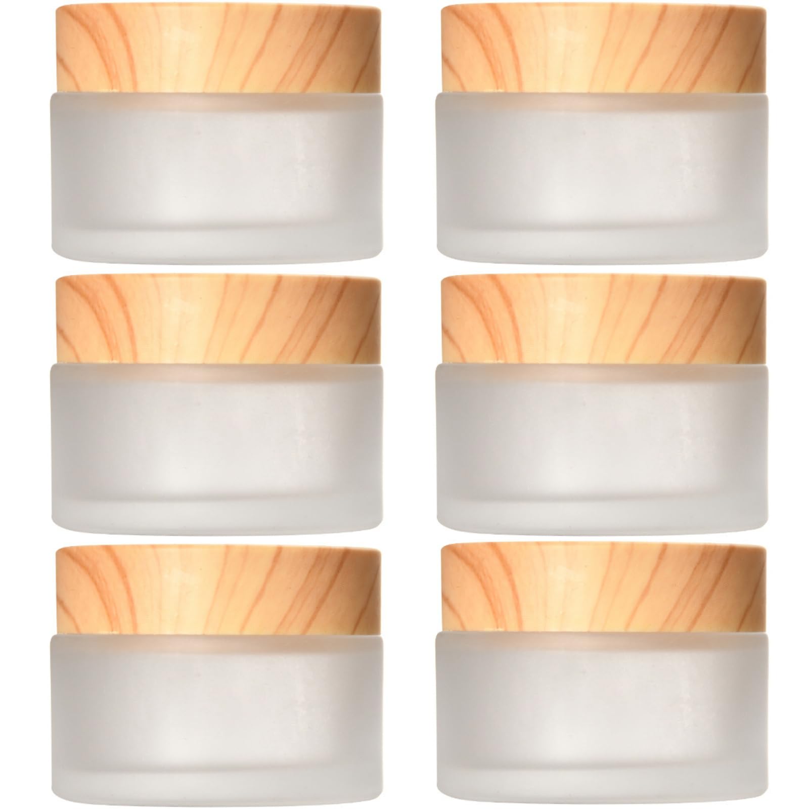 【送料無料】Riblind詰替え用 ガラス瓶 6個セット 容器 遮光瓶 スパチュラ付き ハンドクリーム等 コス..