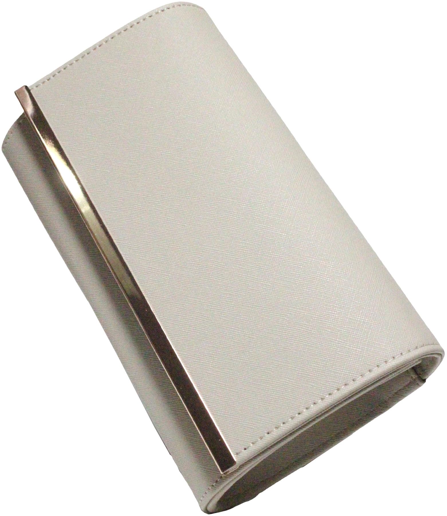 【送料無料】[エス・ピー・ラボ] エレガント イブニングバッグ クラッチバッグ パーティーバッグ シルバー ゴールド 色：グレージュ、サイズ：F