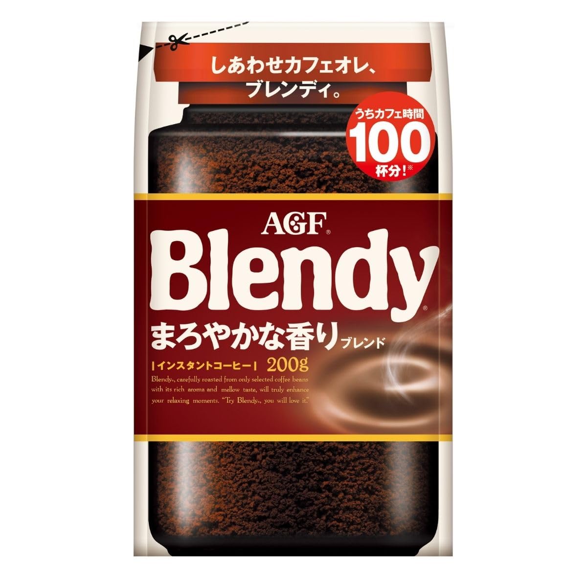 【送料無料】AGF ブレンディ インスタントコーヒー 色：こげ茶色、サイズ：200グラム (x 1)