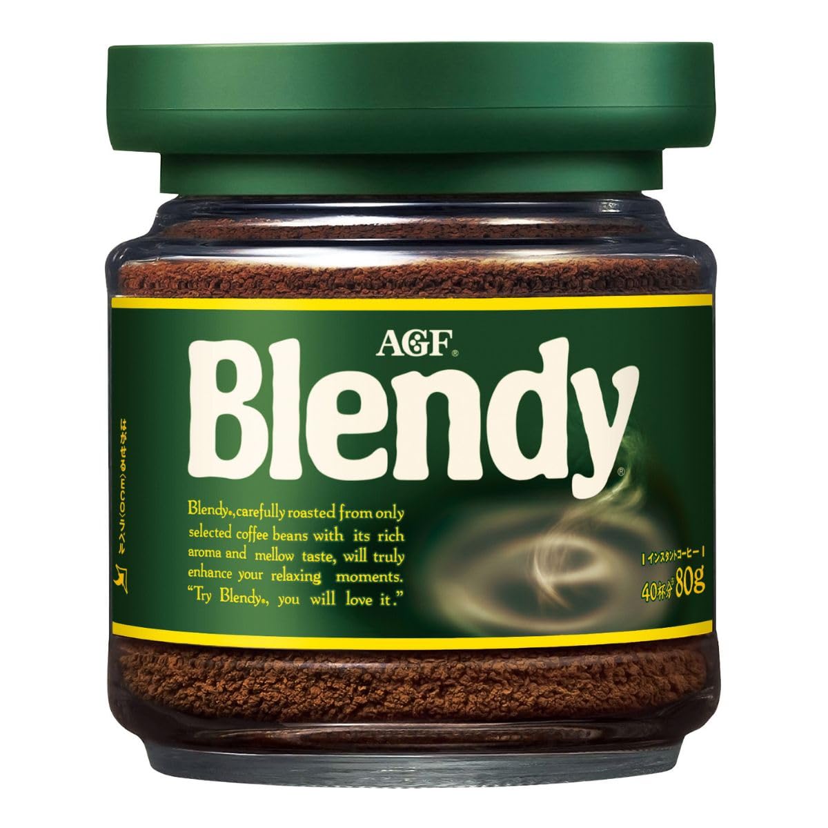 【送料無料】AGF ブレンディ インスタントコーヒー 色：こげ茶色、サイズ：80グラム (x 2)