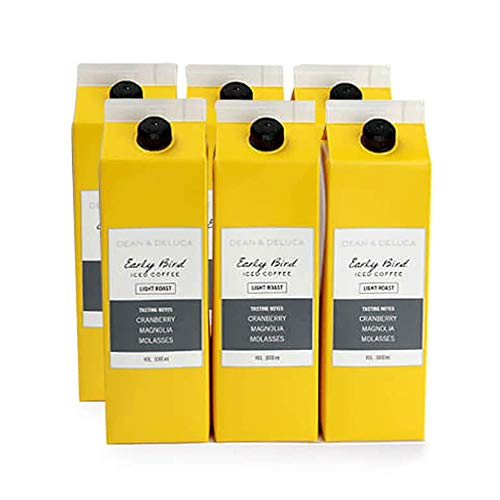【送料無料】DEAN & DELUCA(ディーンアンドデルーカ) アイスコーヒーアーリーバード(無糖) サイズ：1リットル (x 6)