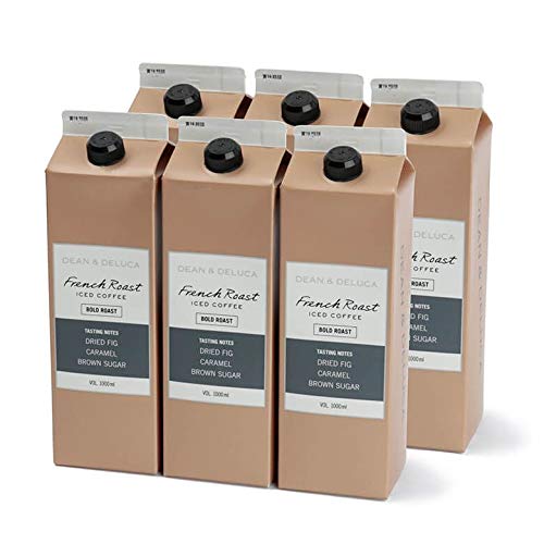 【送料無料】DEAN & DELUCA(ディーンアンドデルーカ) ブラックアイスコーヒー (無糖) サイズ：1リットル (x 6)