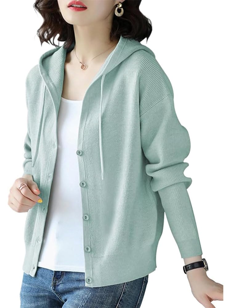 【送料無料】CLAZOLIY カーディガン レディース フード付き パーカー ニット 長袖 羽織 防寒 春秋冬 CL..