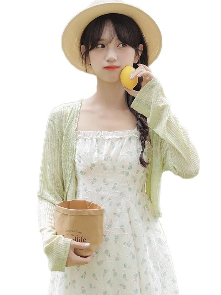 【送料無料】[CLAZOLIY] カーディガン レディース 夏 薄手 UVカット 冷房対策 春夏 初秋 長袖 羽織り ..