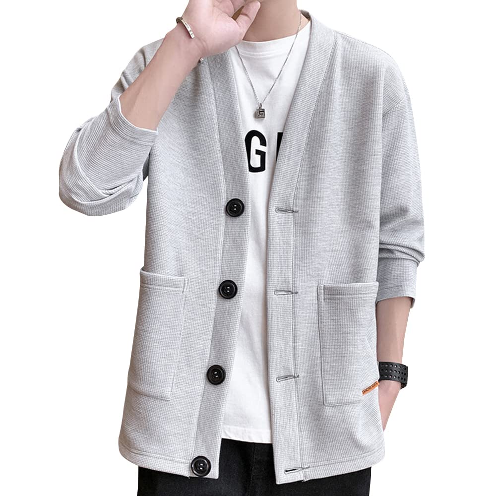 【送料無料】CLAZOLIY カーディガン メンズ 和式カーディガン 柔らかで 着心地のいい シンプル オシャ..