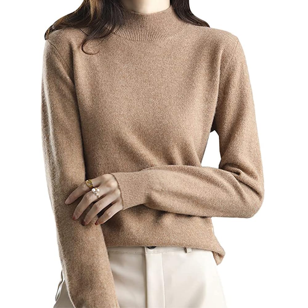 【送料無料】CLAZOLIY ニット トップス レディース ハイネック セーター 厚手 着痩せ 高伸縮 カットソ..