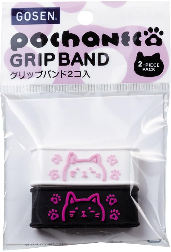 【送料無料】ゴーセン GOSEN テニスアクセサリー pochaneco ぽちゃ猫 グリップバンドWPBP NAC02 色：WPBP