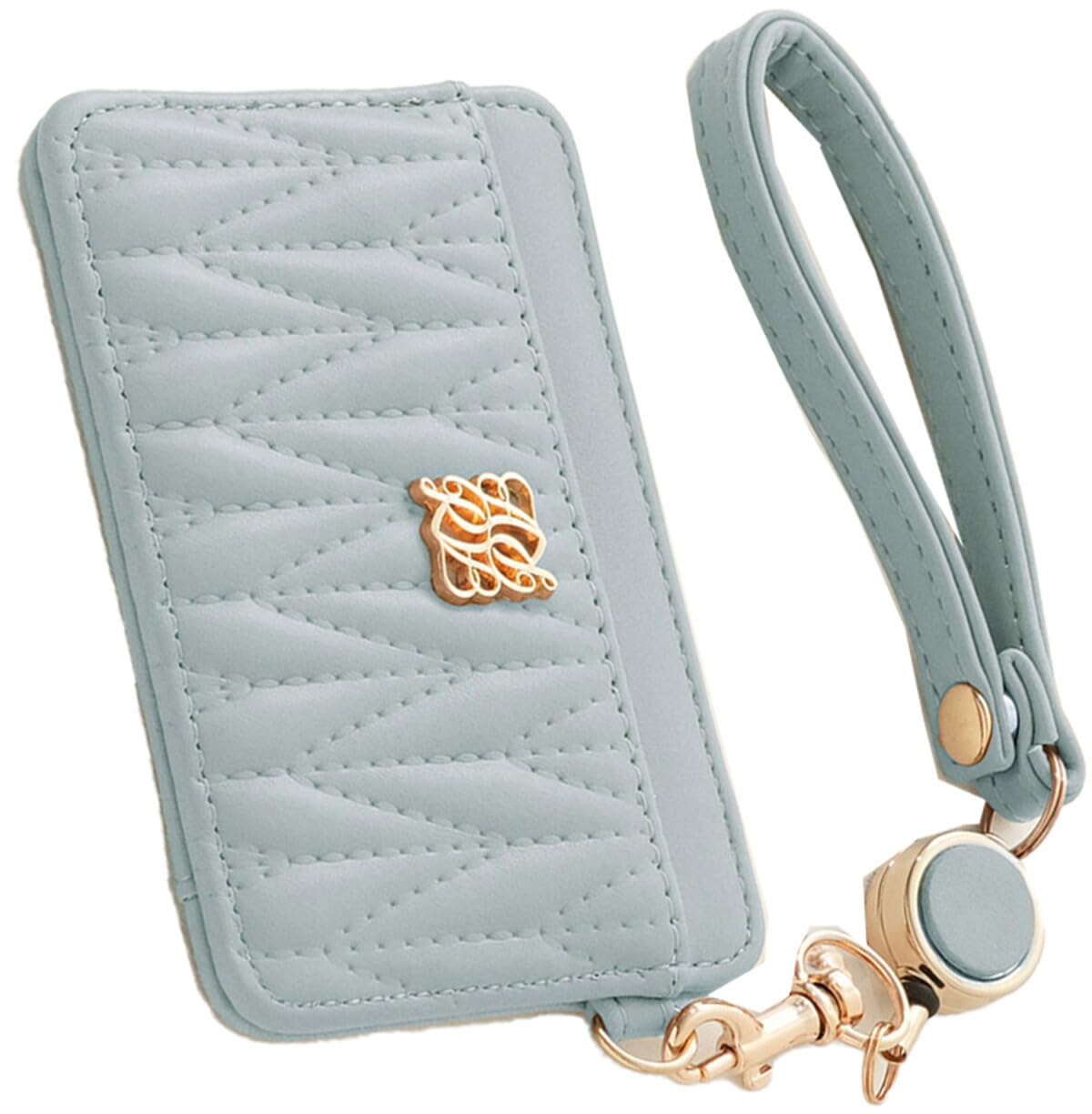 【送料無料】[アルトローズ] パスケース 定期入れ カード入れ ICカード 通勤 通学 リール付き キルティ..