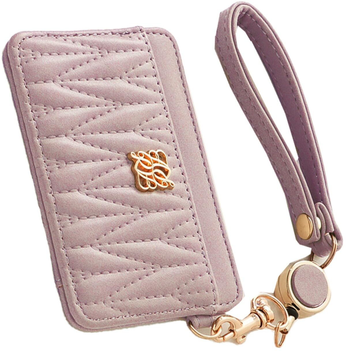 【送料無料】[アルトローズ] パスケース 定期入れ カード入れ ICカード 通勤 通学 リール付き キルティ..