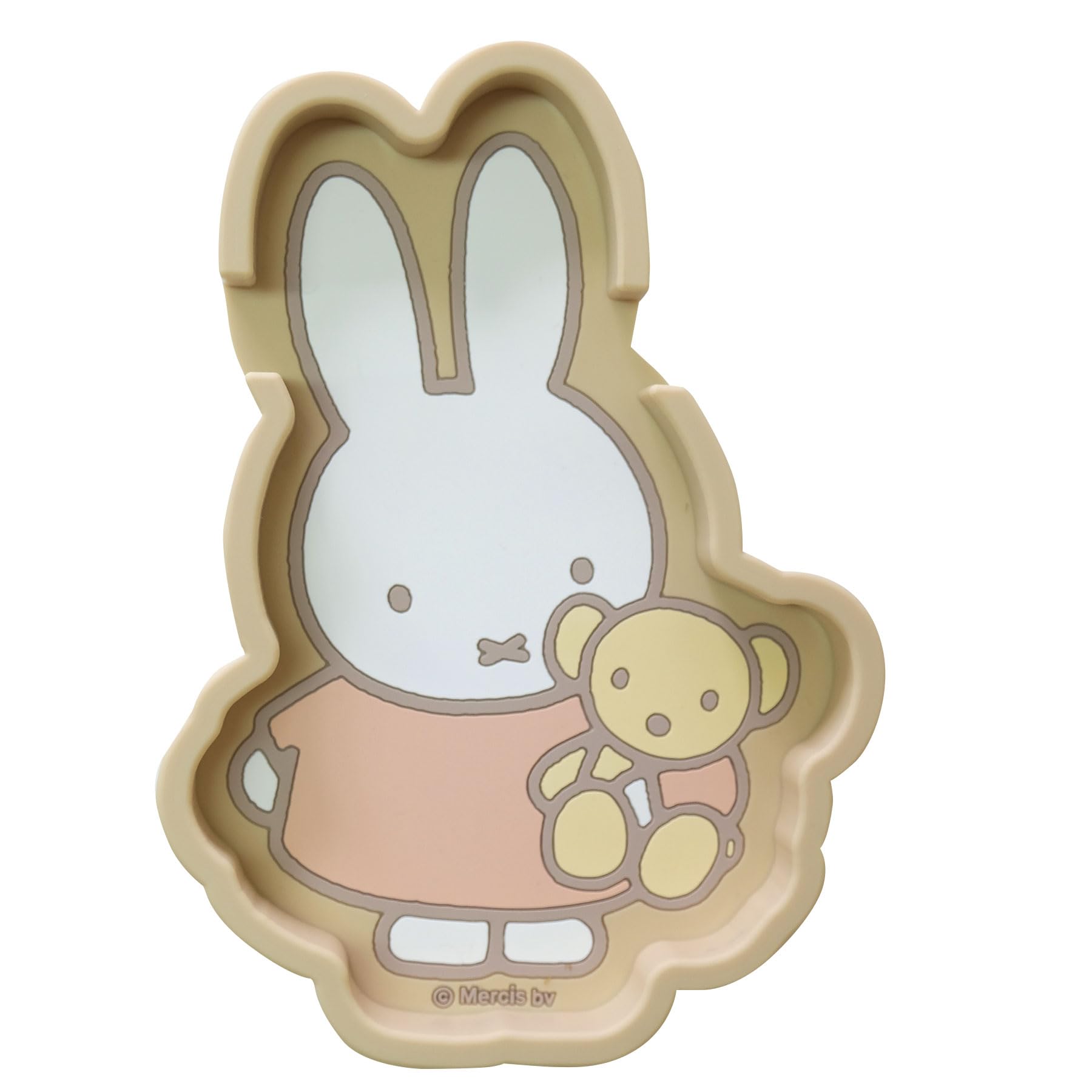 【送料無料】【 miffy ミッフィー 】スマホスタンド トレー/カワイイ/カーグッズ/車用品/カー用品/アクセサリー トレー/ミッフィー グッズ/スマホスタンド/キャラクターグッズ 色：ベージュ