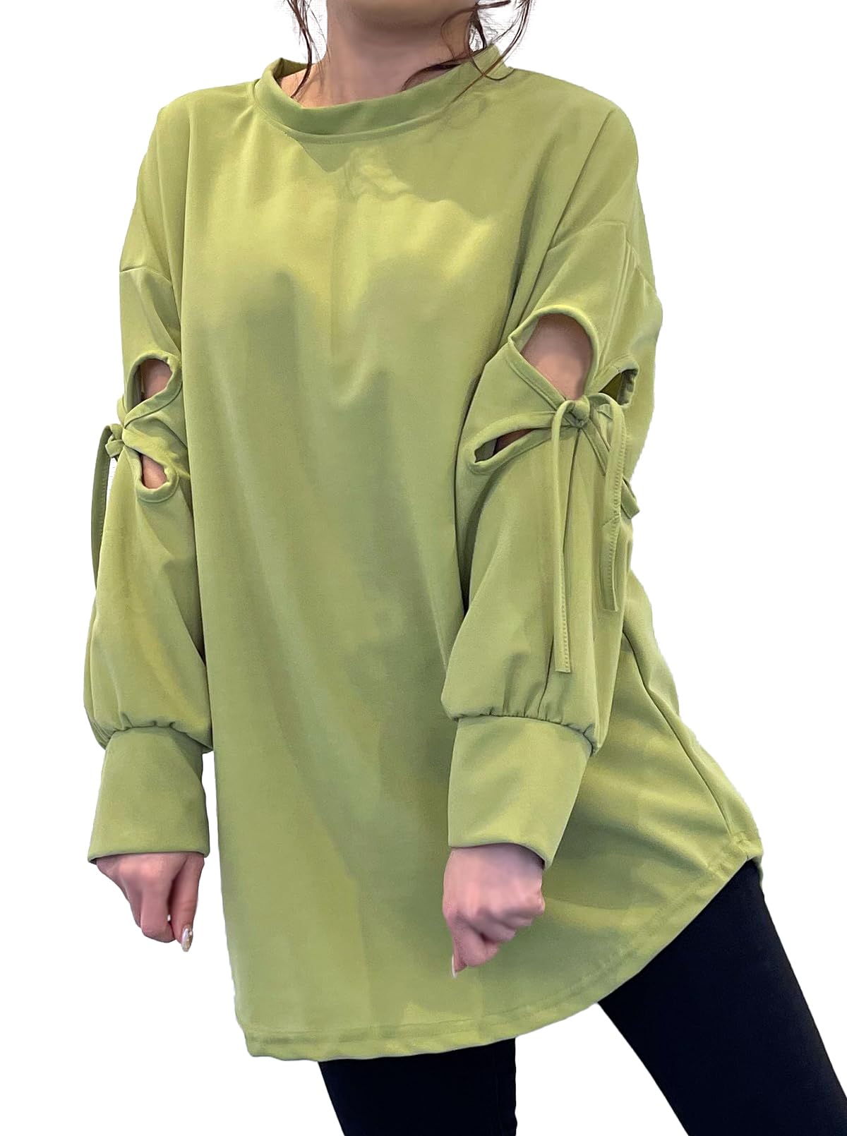 【送料無料】[Ranmy Stage] 【おしり隠れるチュニック丈の薄手トレーナー】チュニック レディース 長袖..