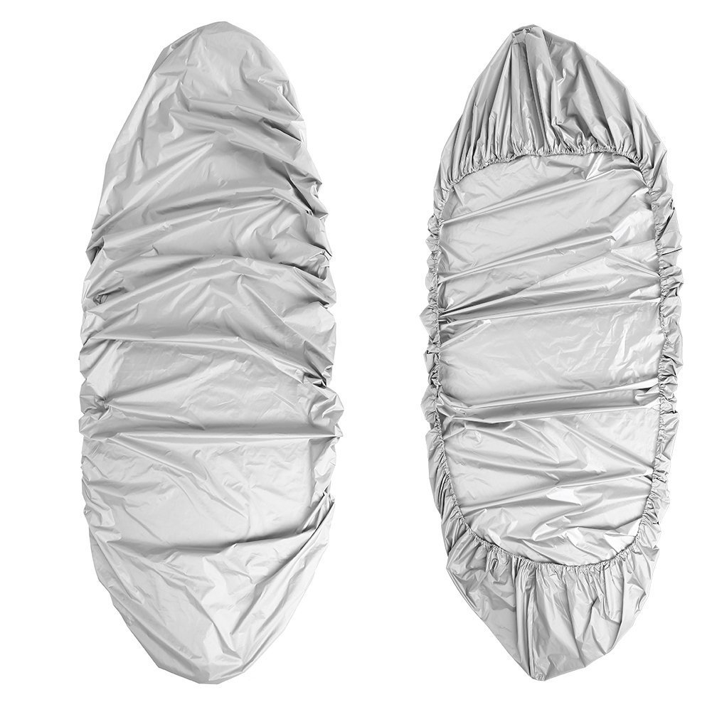 【送料無料】カヌー カヤックカバー 収納カバー アクセサリー 防水 防塵 UV保護 ボートカバー 日除け 8サイズ選べ シルバー 色：3.5m