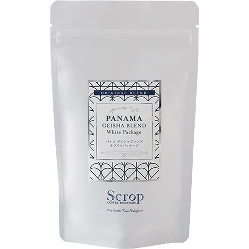 【送料無料】【厳選ブレンド コーヒー豆】Scropパナマゲイシャブレンド ホワイトパッケージ 100g サイ..