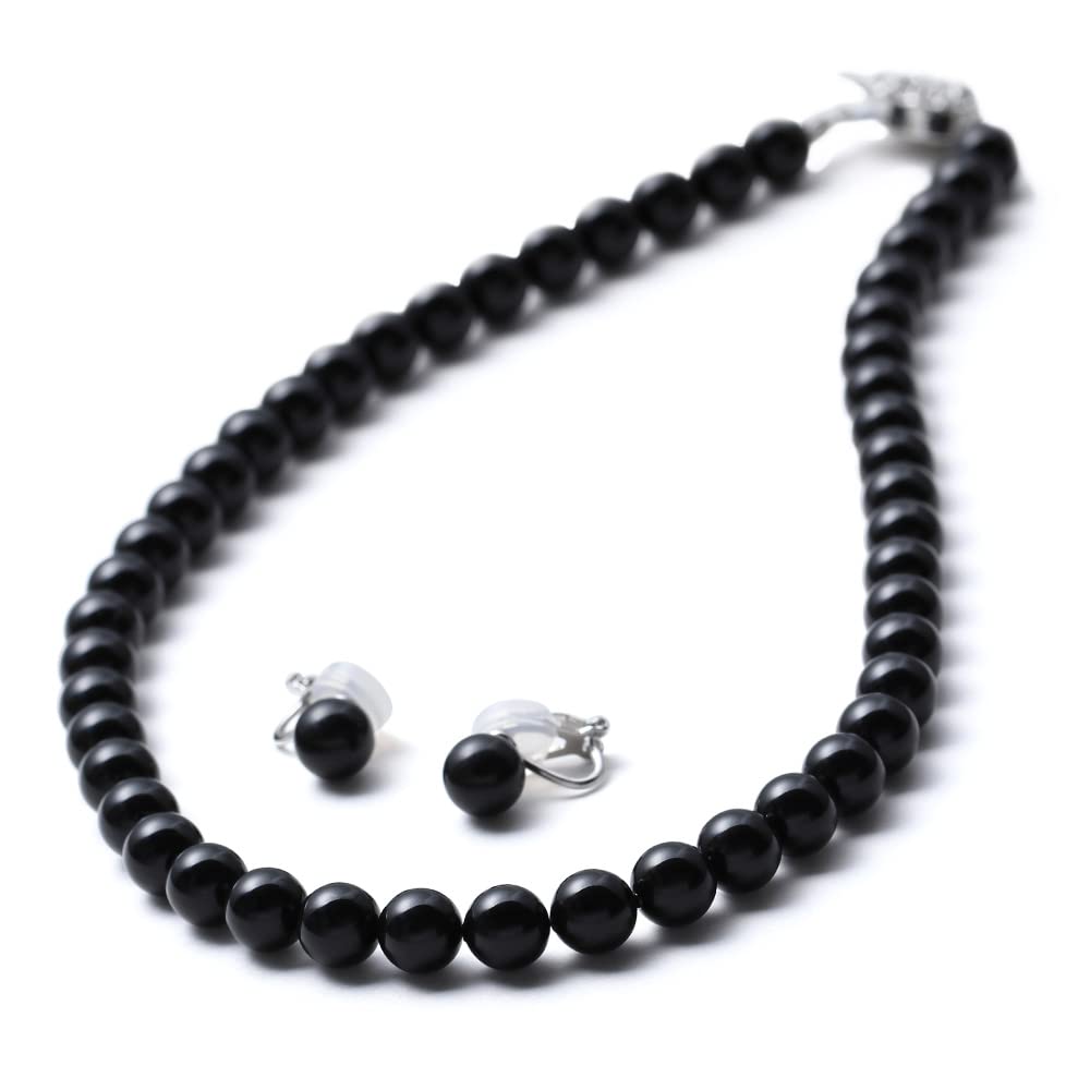 【送料無料】[VOTRE COUTURE] パールネックレスセット グランプレミアム 8mm 色：ブラック