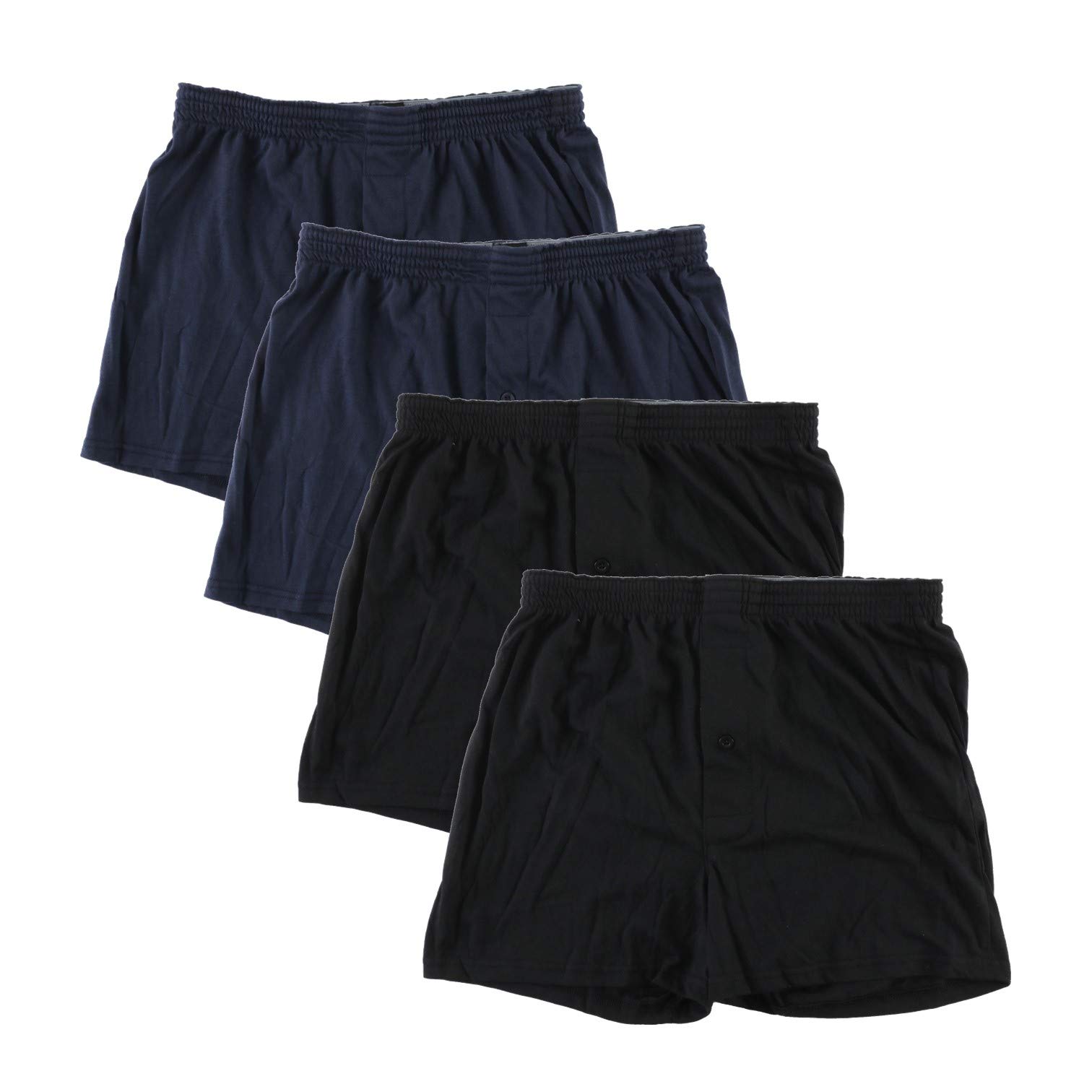 【送料無料】[Y's factory] ニット トランクス やわらか肌着 メンズ パンツ 無地 前開き 3枚 4枚 6枚 セット 下着 大きいサイズ 福袋 詰合せ 通気性 速乾性 着心地 色：4枚セットB、サイズ：5L