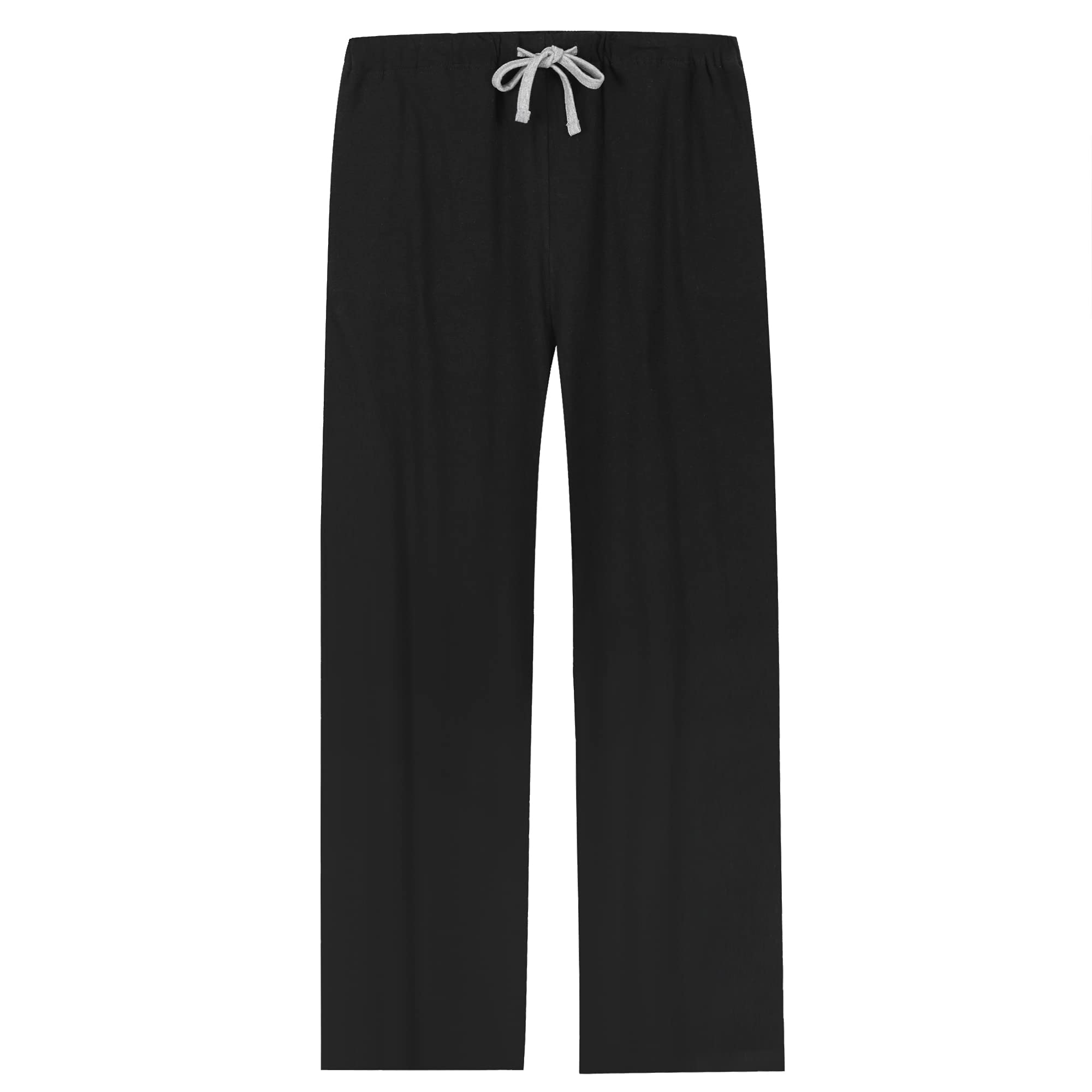 【送料無料】[Vulcanodon] ルムパンツ 綿95％ レディース パジャマ 夏 薄手 ルームウェアボトムス 肌に優しい 吸汗 通気 部屋着 快眠 レディース 色：ブラック、サイズ：XL