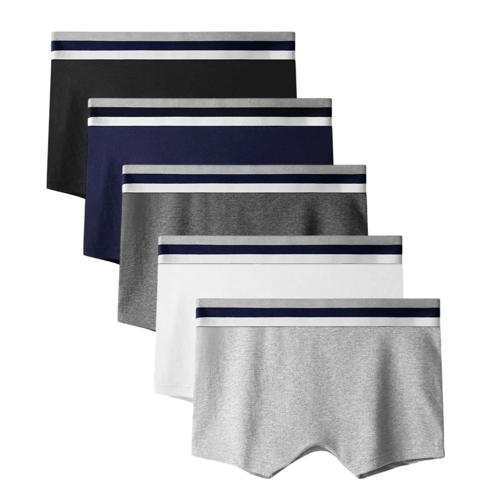 【送料無料】[VIVIMODA] ショーツ レディース ボクサー スポーツショーツ 純綿 吸汗 ストレッチ 女性の下着 ボーイレングス ショーツ 快適・通気・速乾 蒸れ防止（5枚セット 色：KN02#A【5枚】、サイズ：XL