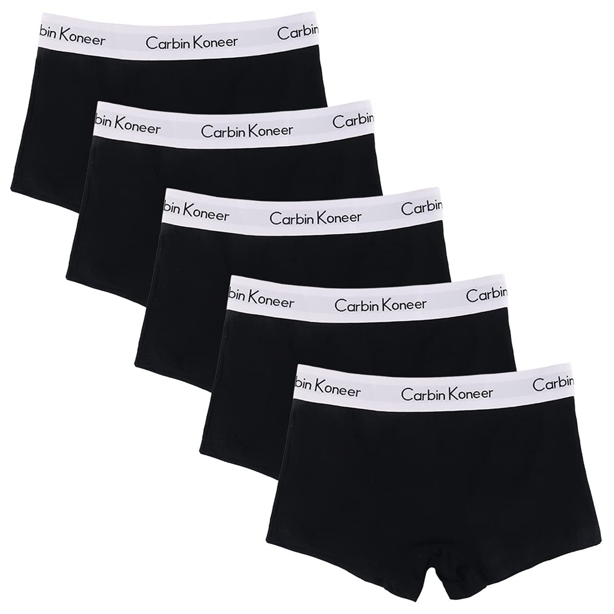 【送料無料】[VIVIMODA] ショーツ レディース ボクサー スポーツショーツ 純綿 吸汗 ストレッチ 女性の下着 ボーイレングス ショーツ 快適・通気・速乾 蒸れ防止（5枚セット 色：KN01#ブラック【5枚】、サイズ：M