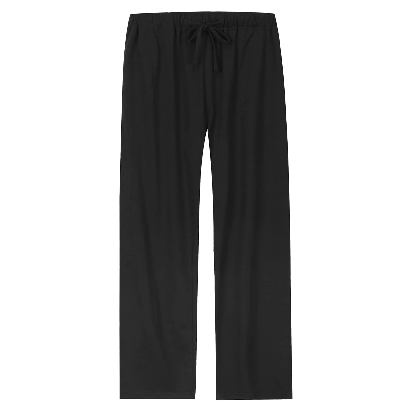 【送料無料】[Vulcandon] パジャマパンツ 綿100％ ルームウェアボトムス 肌に優しい 吸汗 通気 部屋着 快眠 パジャマボトムス メンズ 色：ブラック、サイズ：XL