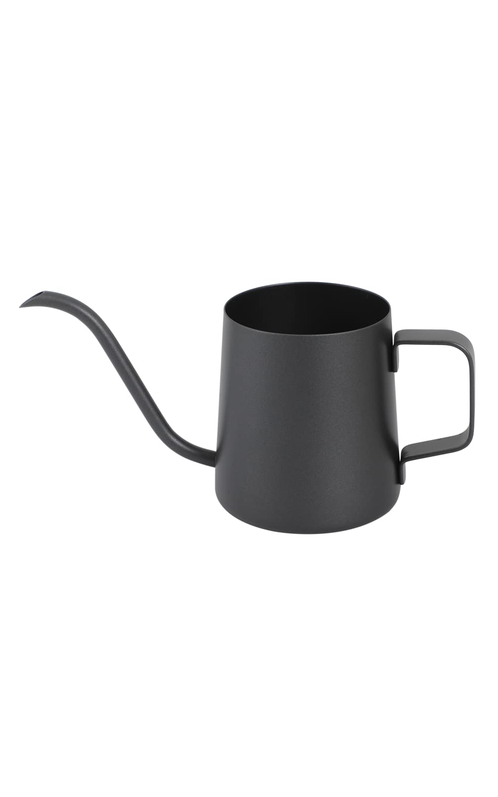 【送料無料】LuceLuce じょうろ おしゃれ 室内 ミニ ジョウロ 観葉植物 水さし ガーデニング用品 アンティーク 園芸用品 錆びにくい 容量350m ステンレス 色：ブラック、サイズ：横幅18.5cm×高さ8.5cm×底幅8.2cm