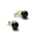 【送料無料】パールイヤリング 高級国産 グランプレミアム 真珠 冠婚葬祭用 ブラック ゴールド 大粒10mm ブランド3年 色:複数あり