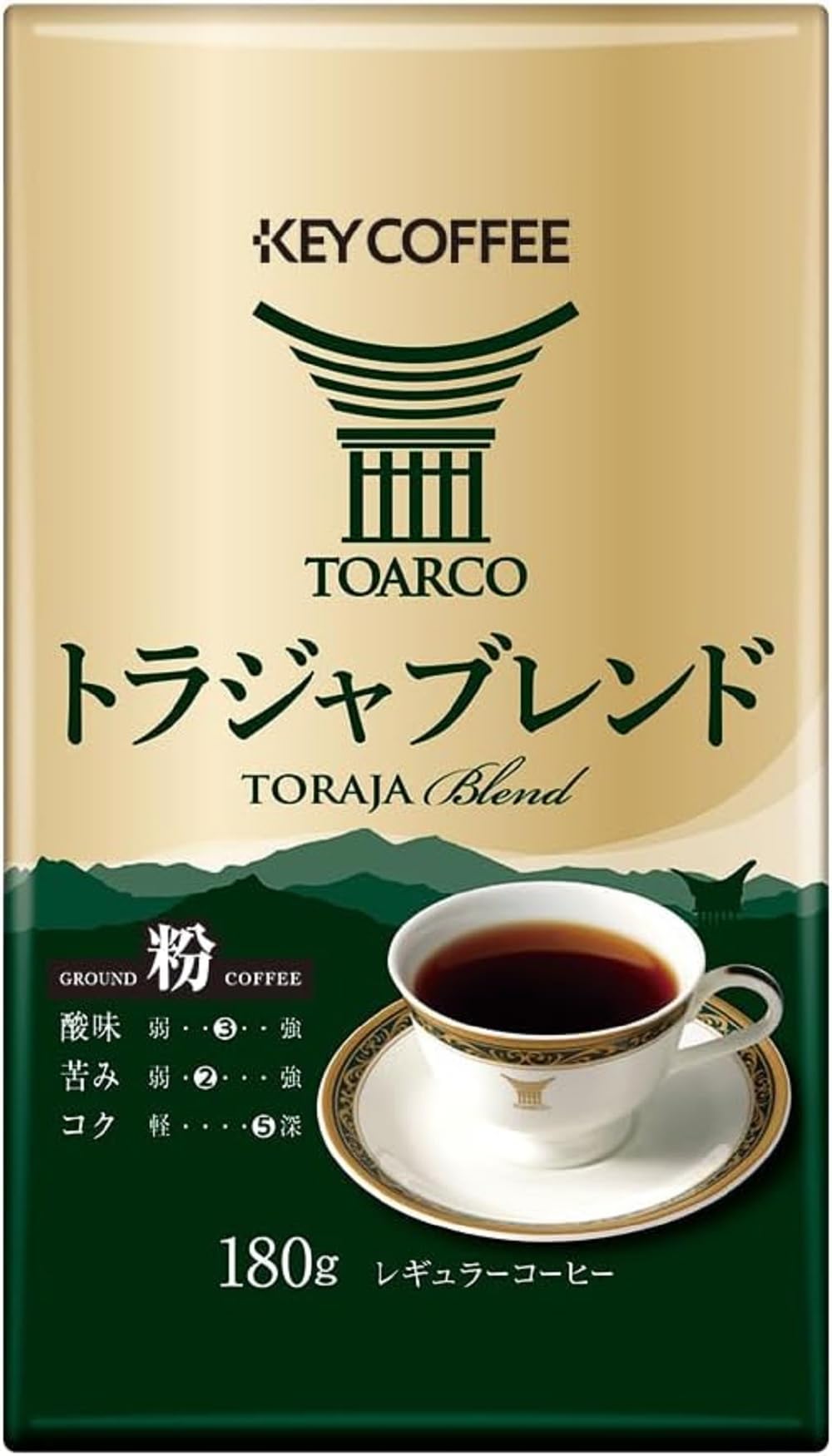【送料無料】キーコーヒー トラジャブレンド 180g
