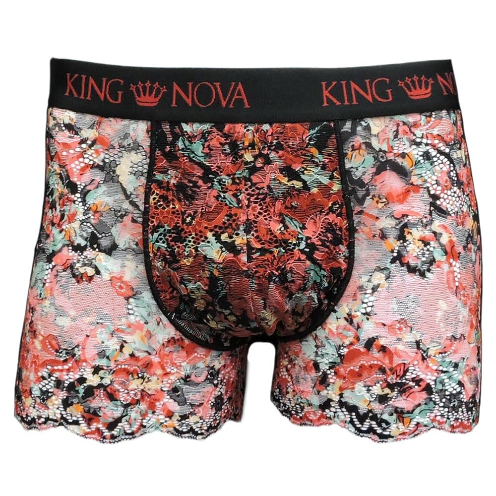 【送料無料】[Y's factory] ボクサーショーツ 総レース メンズ KING NOVA 下着 インナー 前閉じ ストレ..