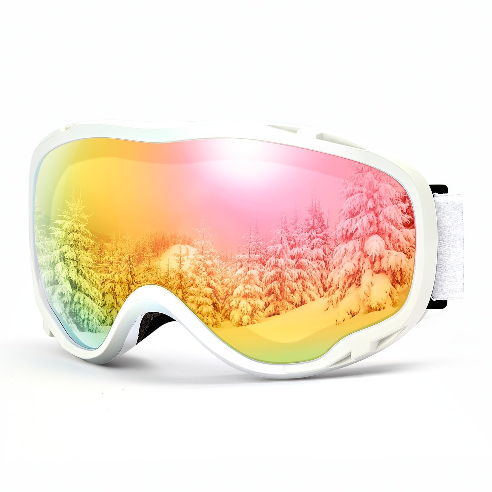 【送料無料】[Laberush] スキーゴーグル 曇り止め ダブルレンズ REVOミラー スキー ゴーグル スノーゴ..