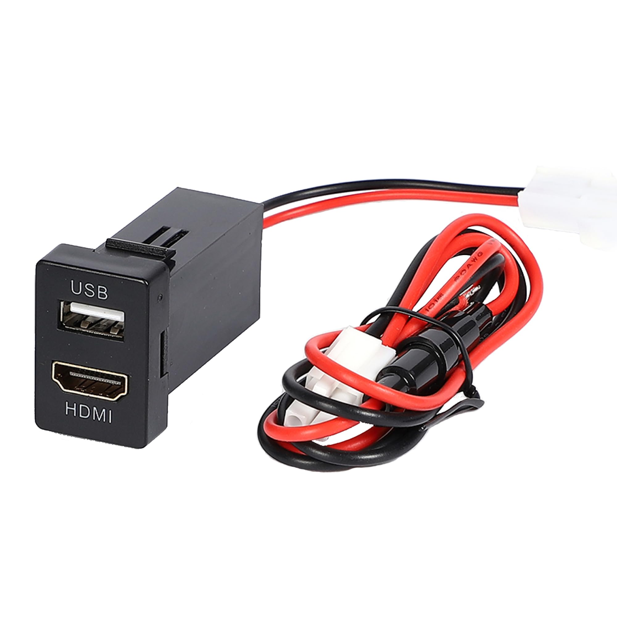 【送料無料】USB入力ポート＆HDMI入力ポート トヨタ車系用 Aタイプ HDMI USB ポート スイッチ ホール ..